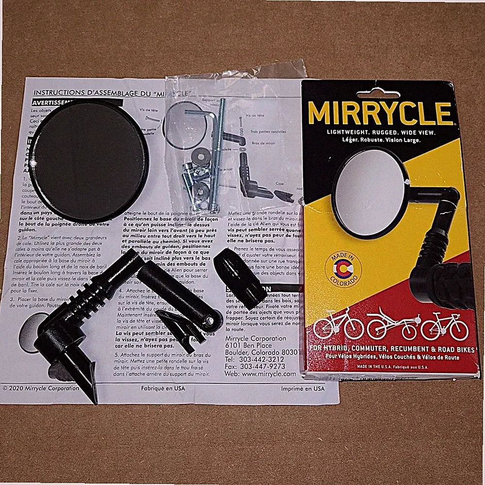 Mirrycle Mountain Mirror Adjustable Hybrid Recumbent Bike Urban Bicycle